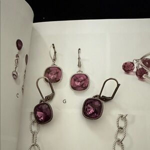 Imperial touchstone crystal earrings